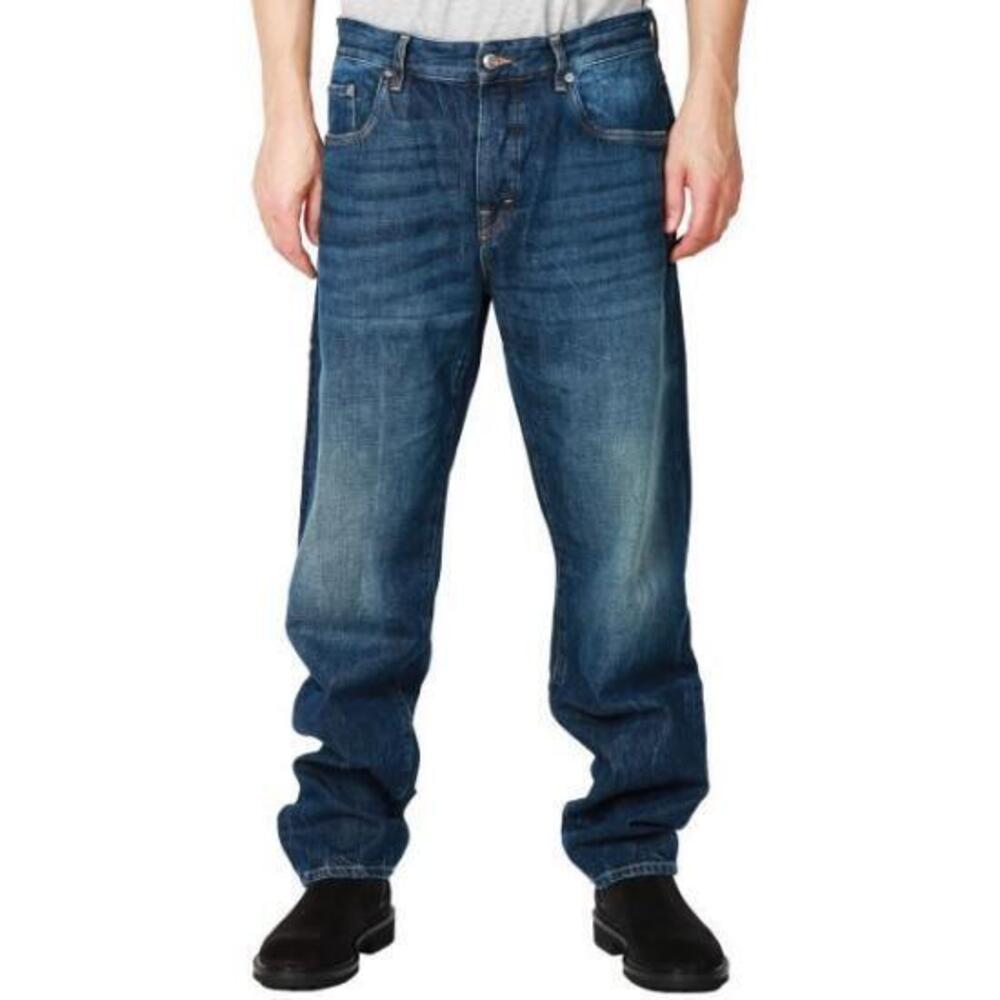 DEPARTMENT FIVE Classic Five-Pocket Denim Pants with Medium Blue Wash